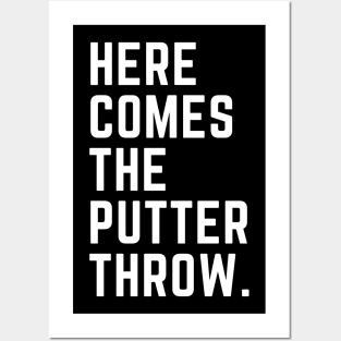 Here Comes The Putter Throw Golf Design Posters and Art